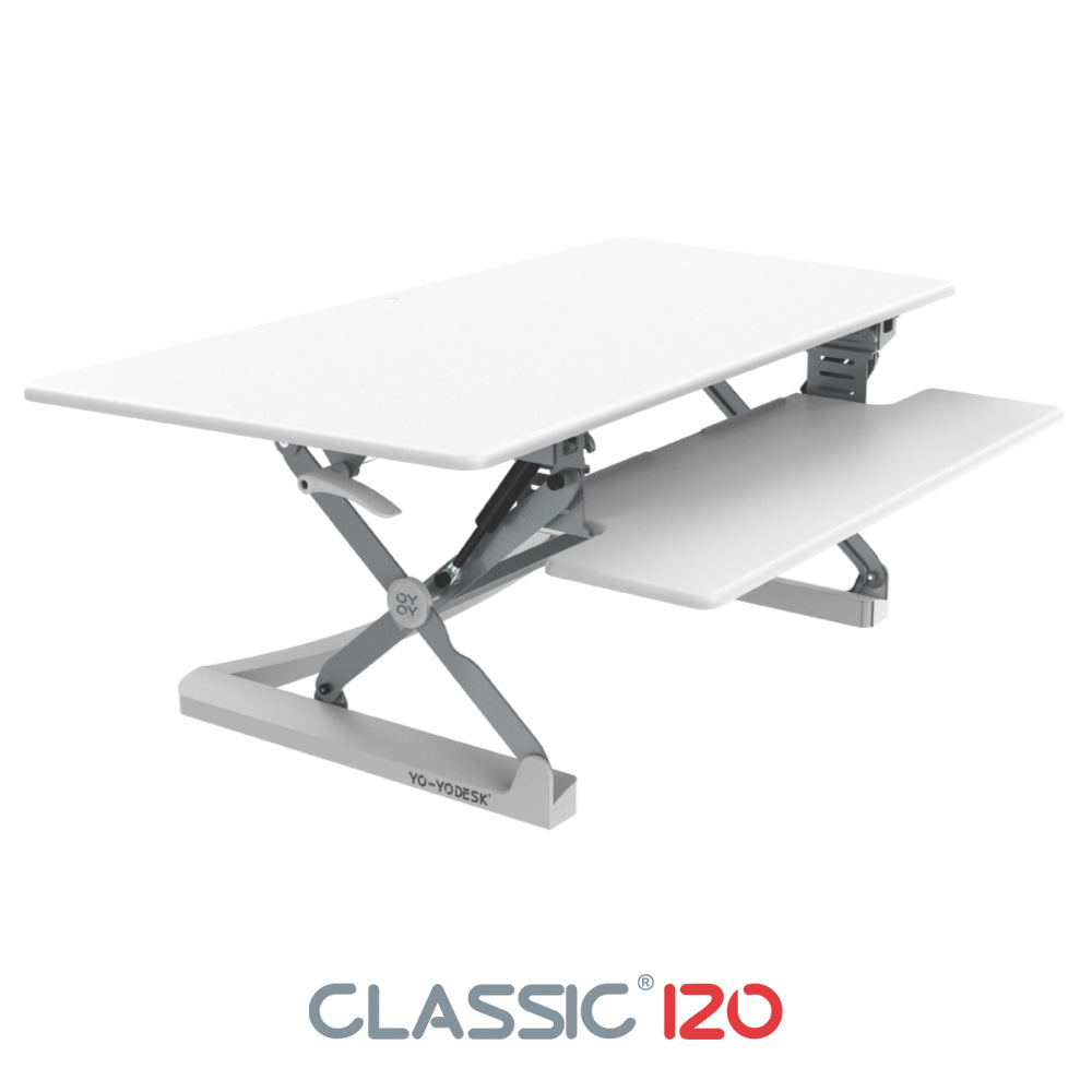 yo yo desk 120 white up