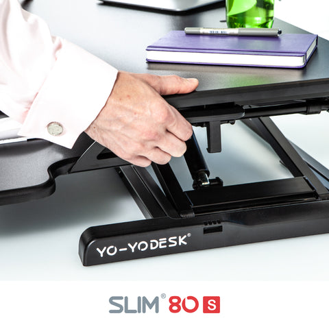 Yo-Yo DESK 80-SLIM Single Monitor Standing Desk Converter