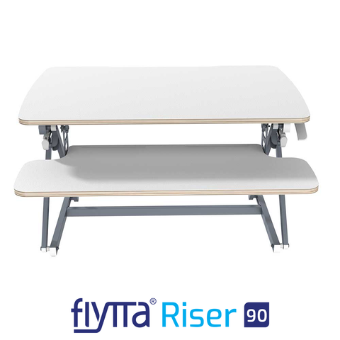 FLYTTA RISER 90 Dual Monitor Standing Desk Converter