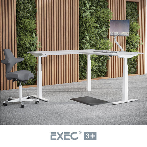 Yo-Yo DESK EXEC 3+ Triple Motor L-Shaped Height Adjustable Standing Desk