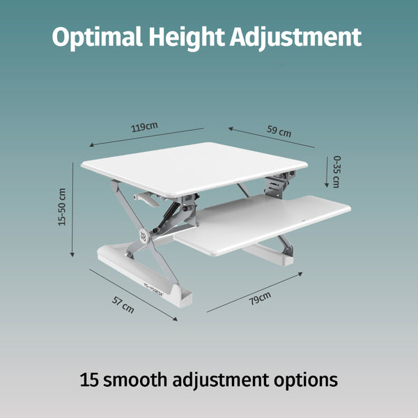 Yo-Yo DESK 120 Triple Monitor Standing Desk Converter