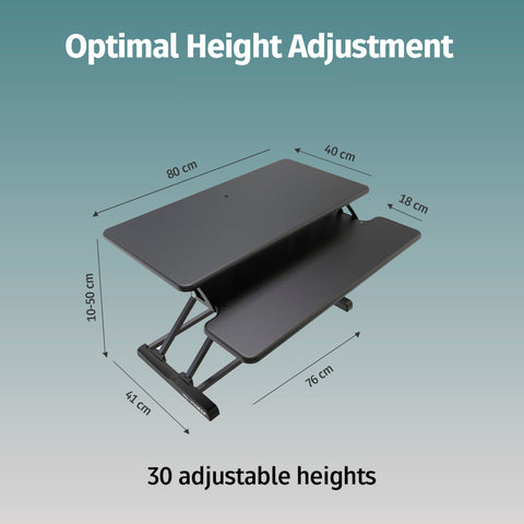 Yo-Yo DESK 80-SLIM Single Monitor Standing Desk Converter