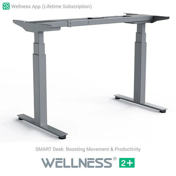 Yo-Yo DESK WELLNESS 2+ Extra Height Standing Desk with Wellness APP