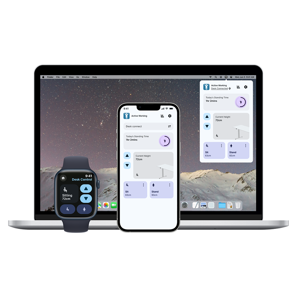 Yo-Yo DESK ALERT 2  Dual Motor SMART Standing Desk with Bluetooth Control