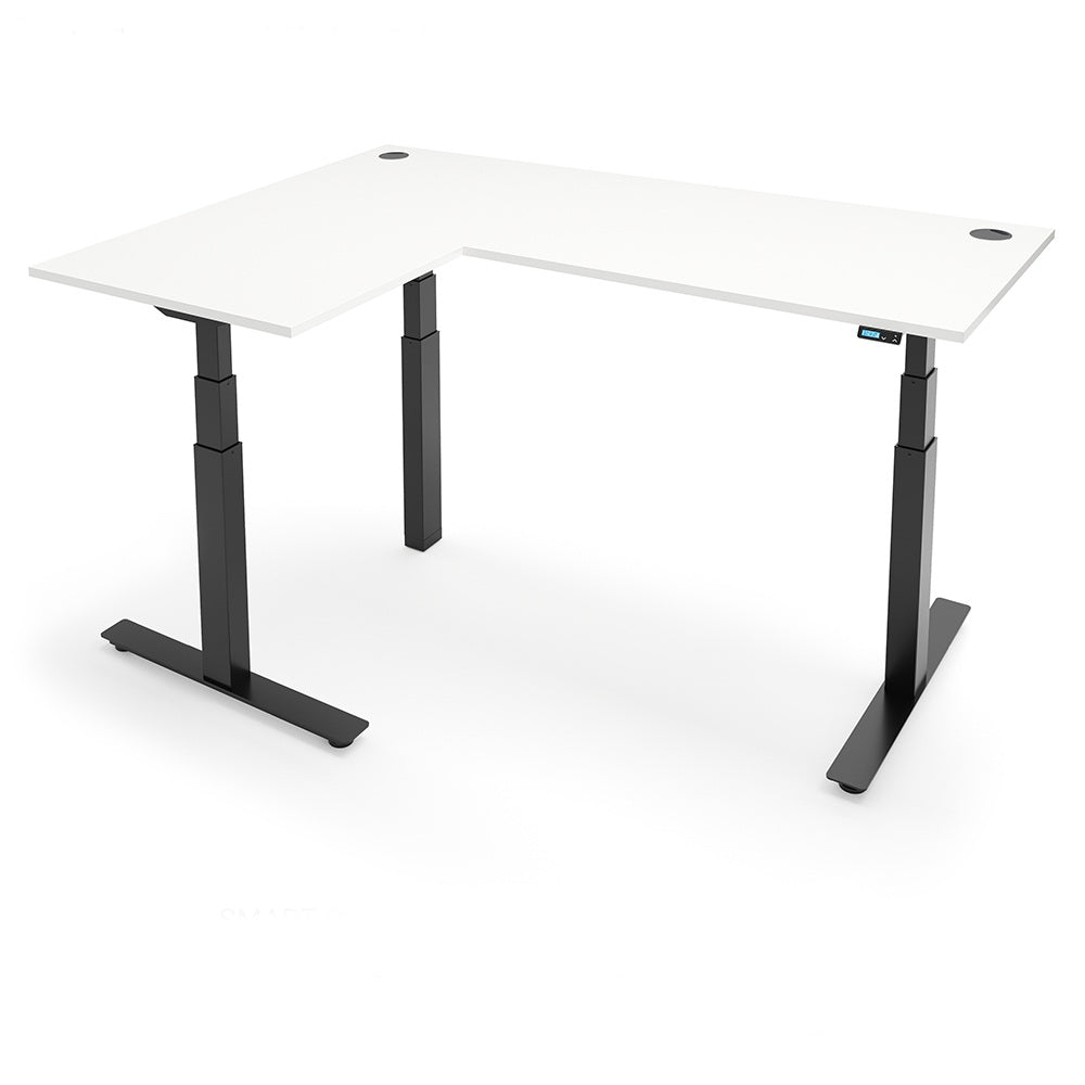 Yo-Yo DESK ALERT 3+  L-Shape SMART Standing Desk with Bluetooth Control