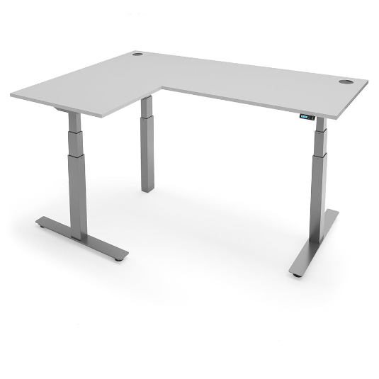 Yo-Yo DESK ALERT 3+  L-Shape SMART Standing Desk with Bluetooth Control