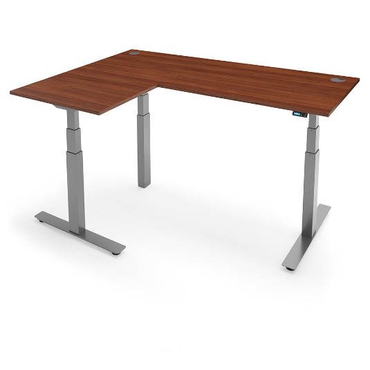 Yo-Yo DESK ALERT 3+  L-Shape SMART Standing Desk with Bluetooth Control