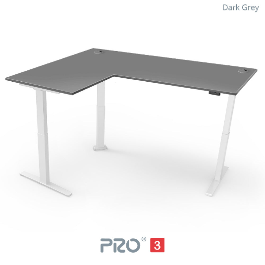 Yo-Yo DESK PRO 3 Triple Motor L-Shape Height Adjustable Standing Desk