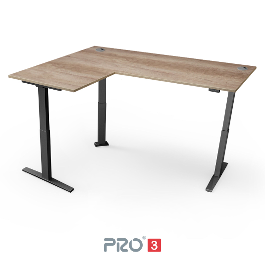 Yo-Yo DESK PRO 3 Triple Motor L-Shape Height Adjustable Standing Desk