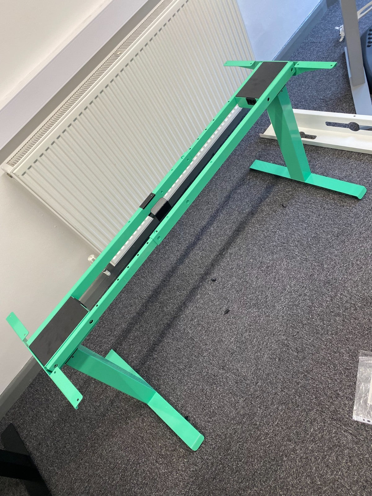 Exec 2+ Dual Motor 3-Stage Extra Height Electric Standing Desk Frame (Green)