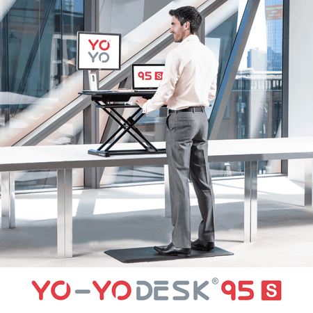 Yo-Yo DESK 95-S Dual Monitor Standing Desk Converter
