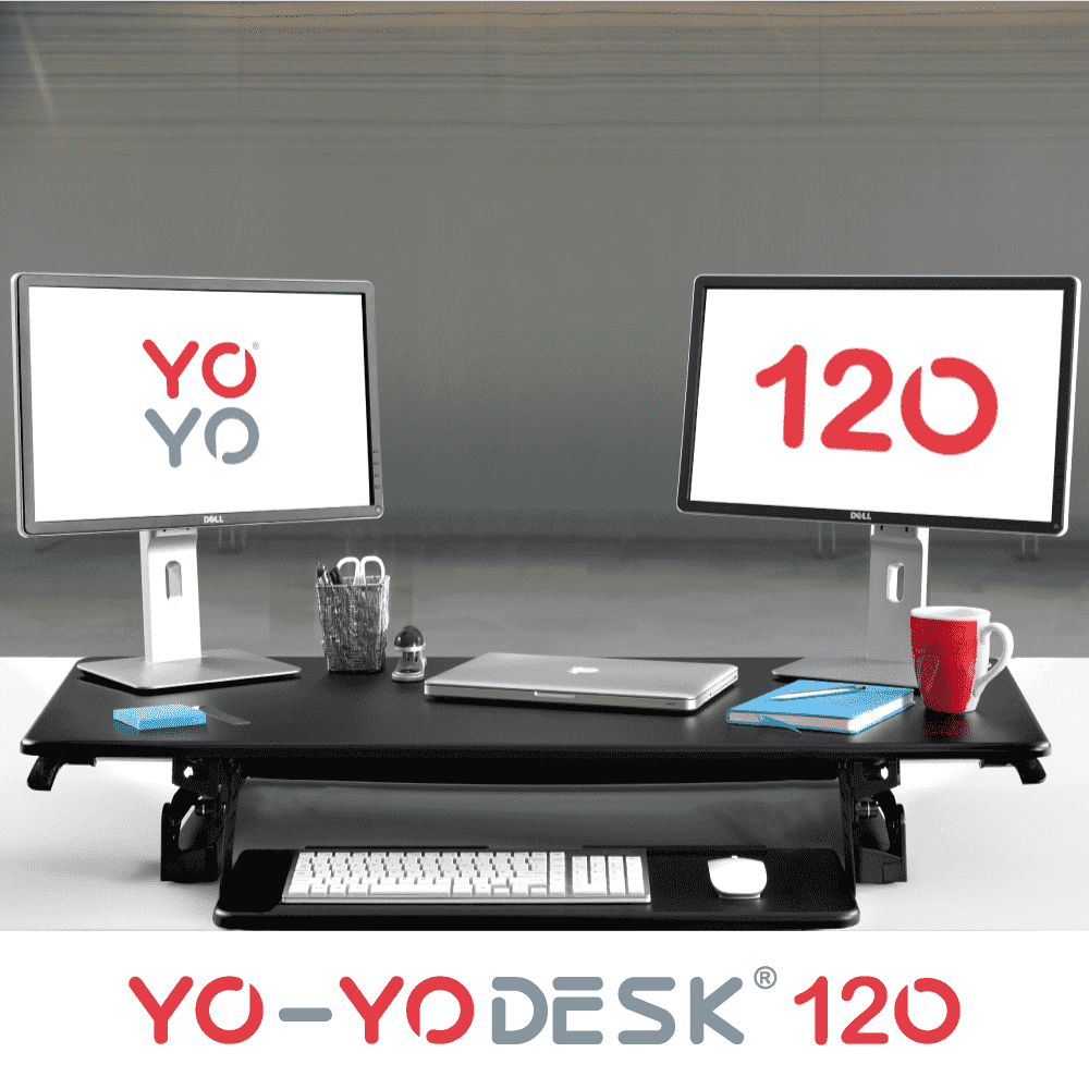 Yo-Yo DESK 120 Top View Folded