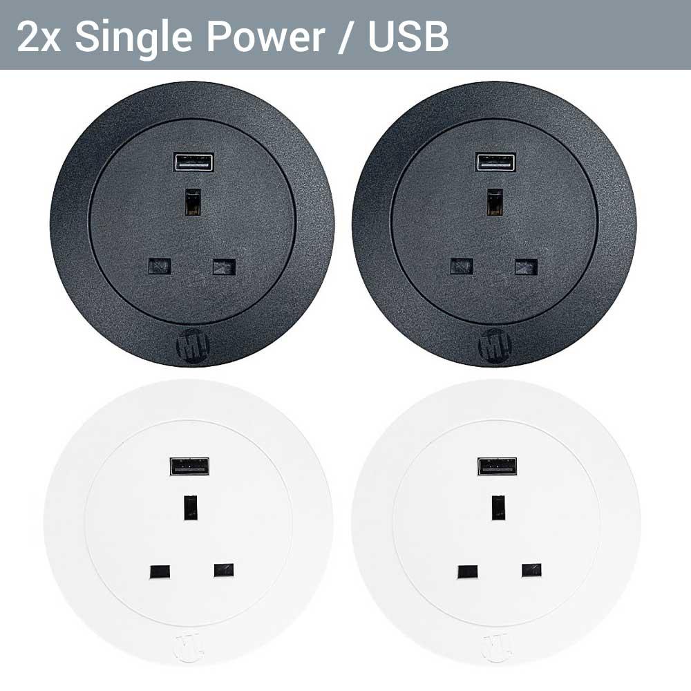 2 x Single Power (USB-A)